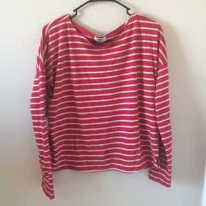 Red and white striped shirt
